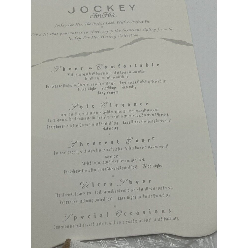 Vintage Jockey for Her Thigh Highs Beige NWOT - Picture 3 of 3
